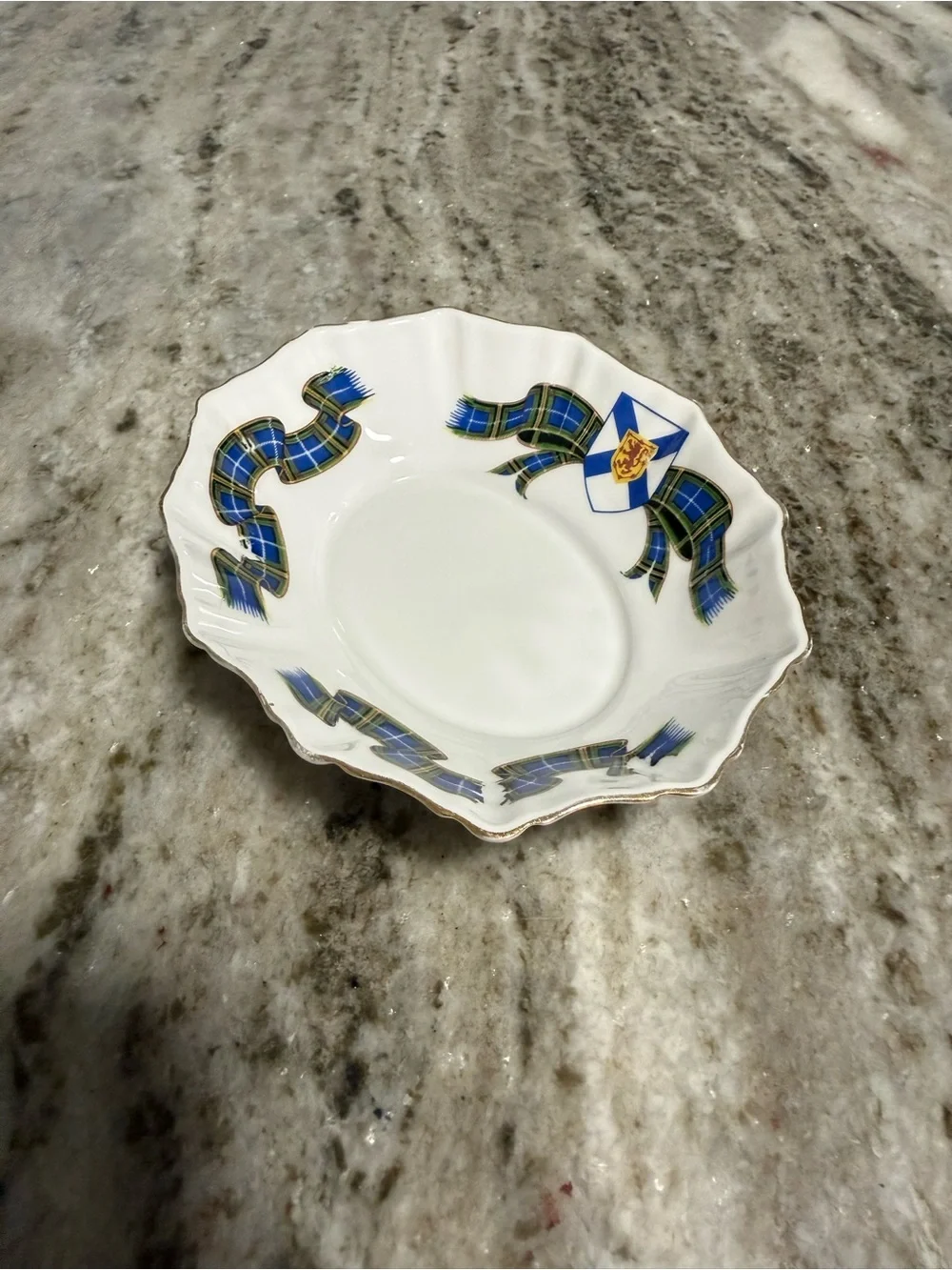 Vintage Royal Albert 5.5” Nova Scotia Tartan Bone China Dish England